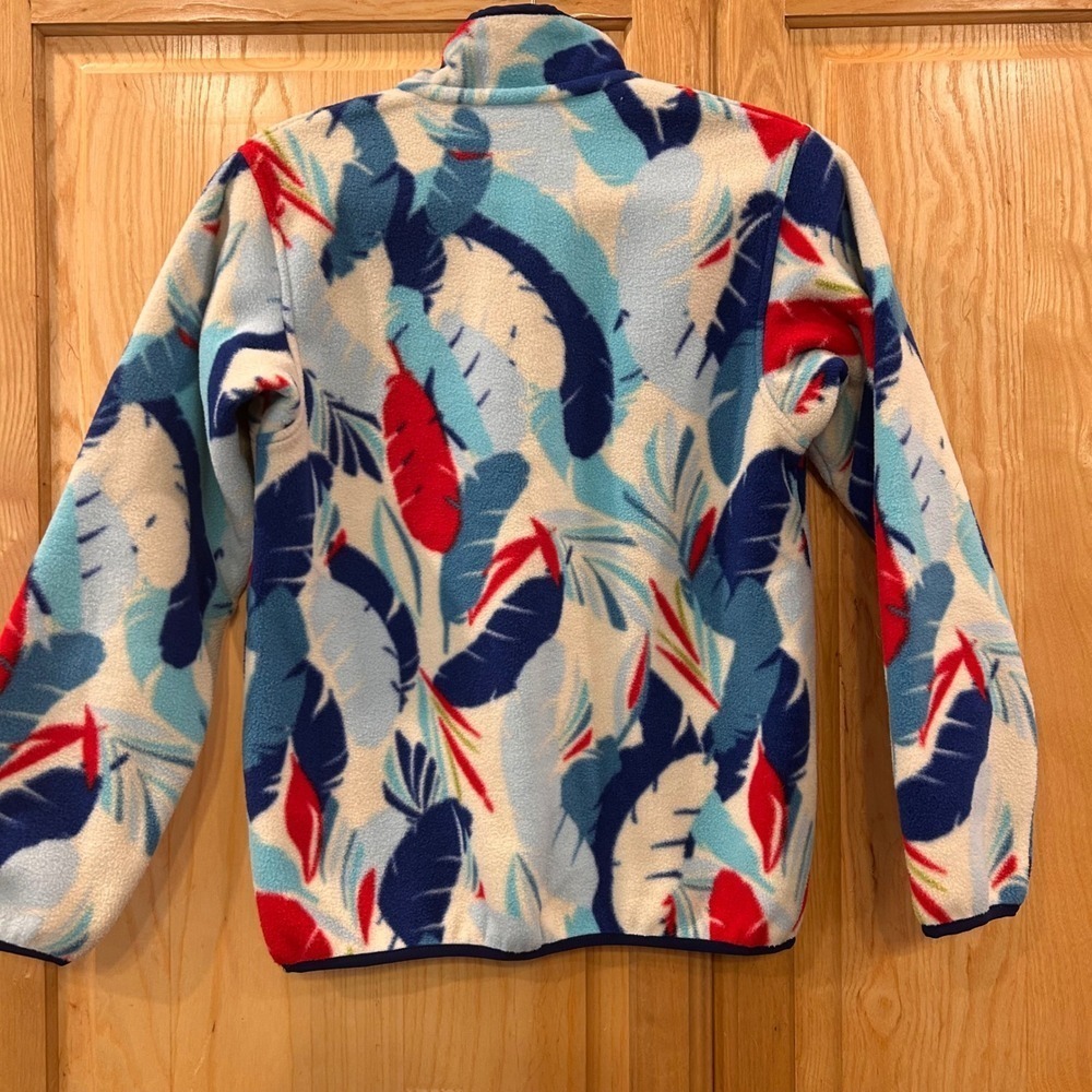 Patagonia Synchilla Fleece Pullover XXS Tropical Leaves Print Womens - Picture 6 of 8